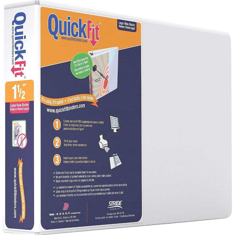QuickFit Deluxe Heavy Duty 1.5 View Binder 97120
