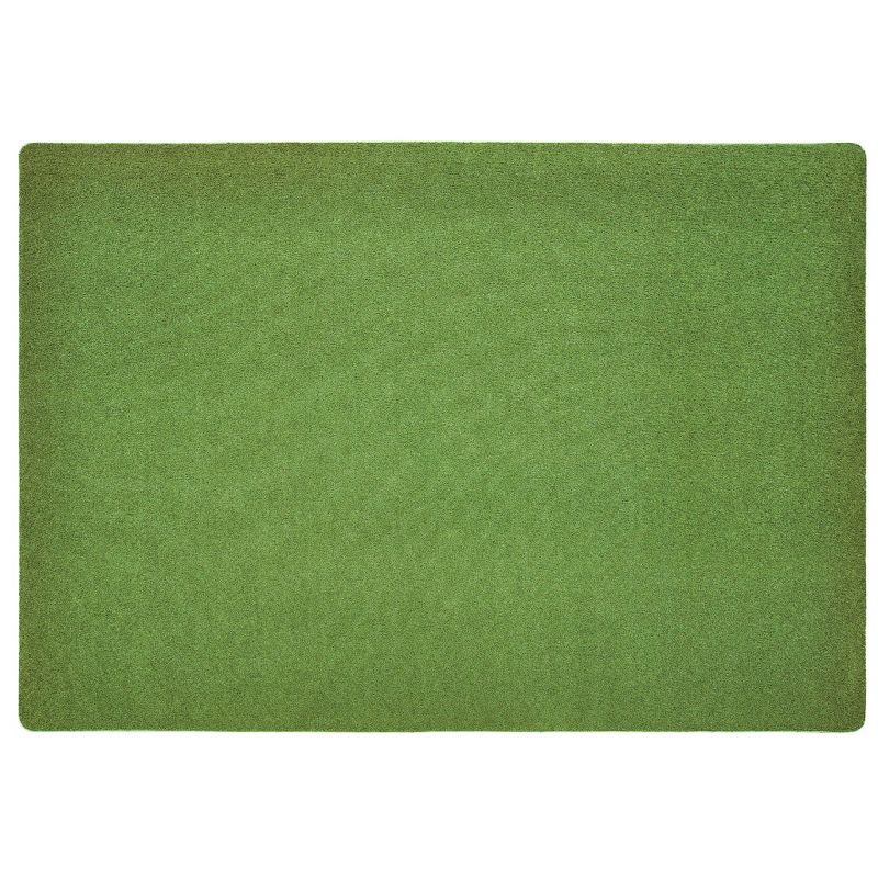 6'x9' Rectangle Woven Solid Area Rug Green - Carpets For Kids