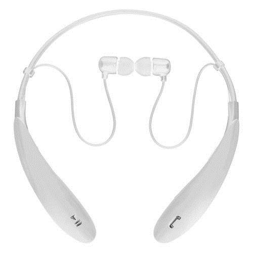BT Wireless Hdphones w Mic Wht