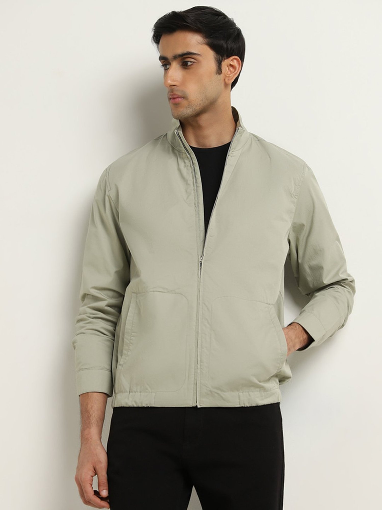 Ascot by Westside Light Sage Relaxed-Fit Jacket