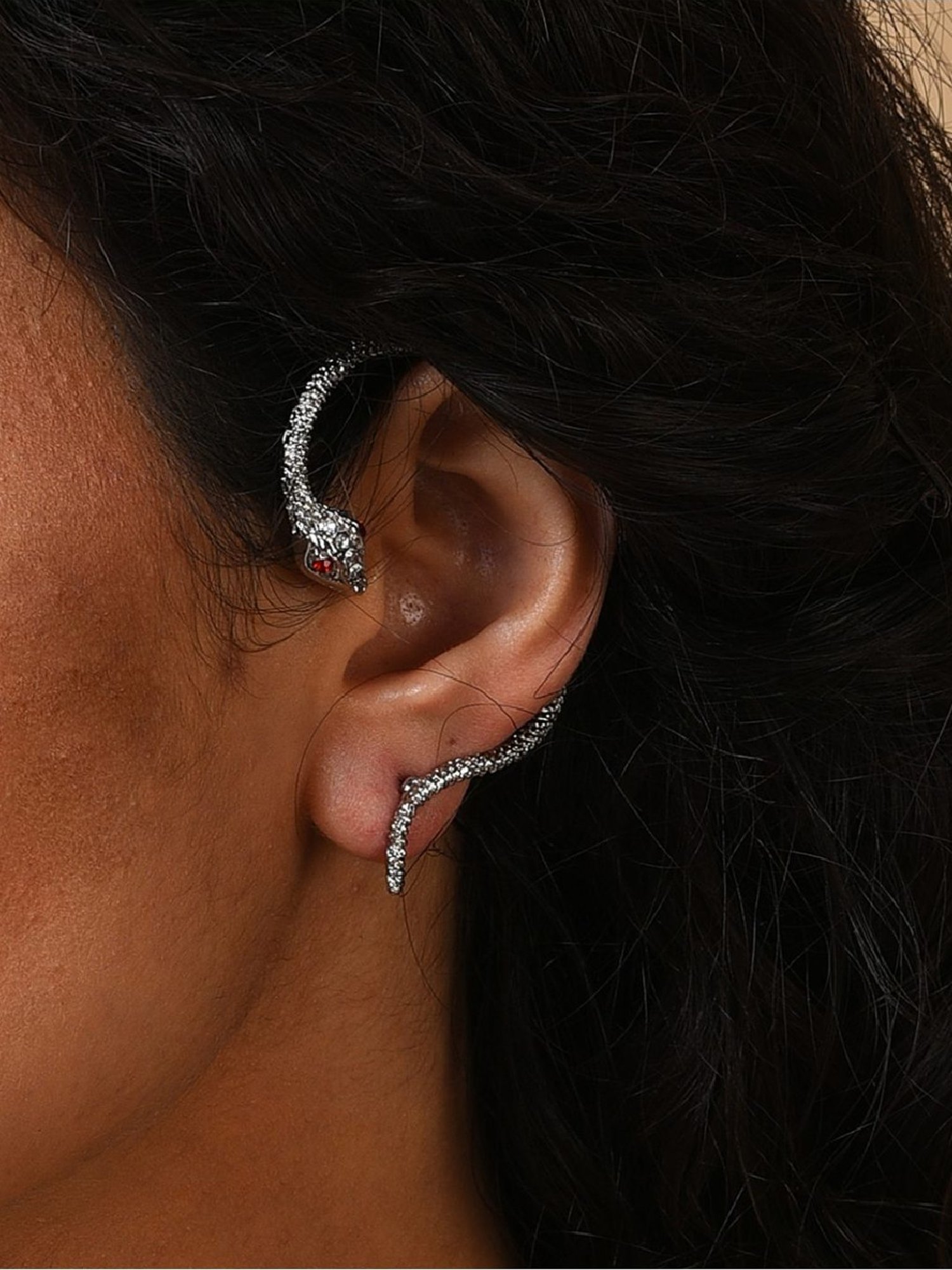 Sri Jagdamba Pearls Black Rosy Pearl Drop Earrings