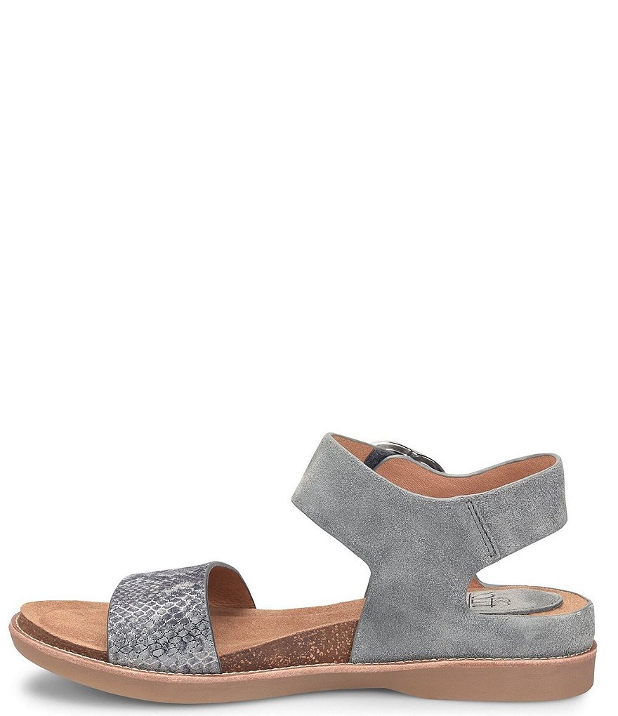 Sofft Bali Leather Snake Print Sandals