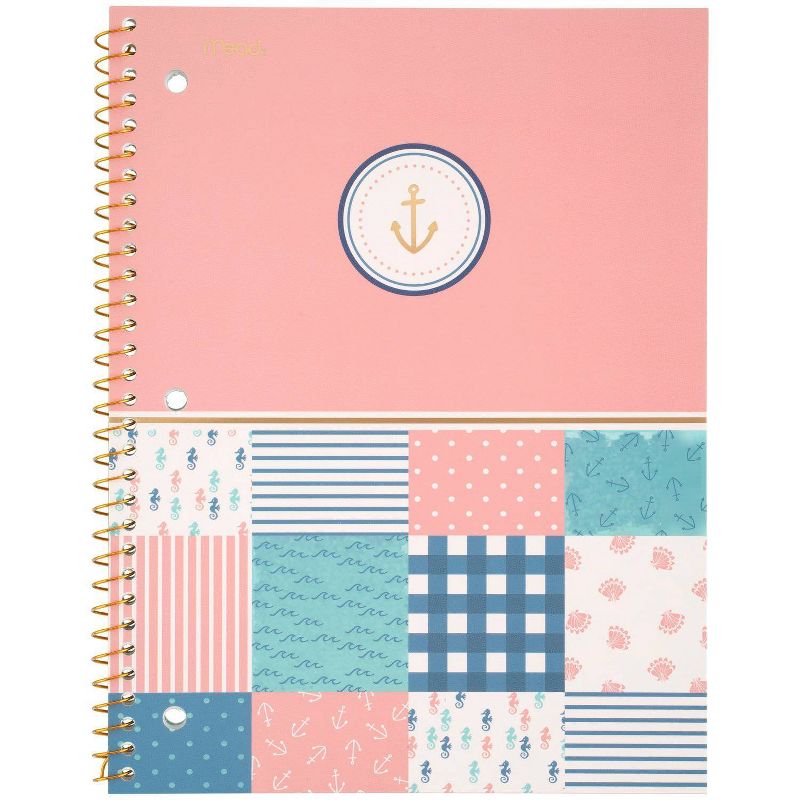 Spiral 1-Subject Notebook College Ruled Sail Away Plaid - Mead