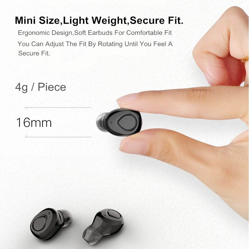 KuWfi X18 Mini bluetooth earphones TWS true wireless stereo earbuds with charging box