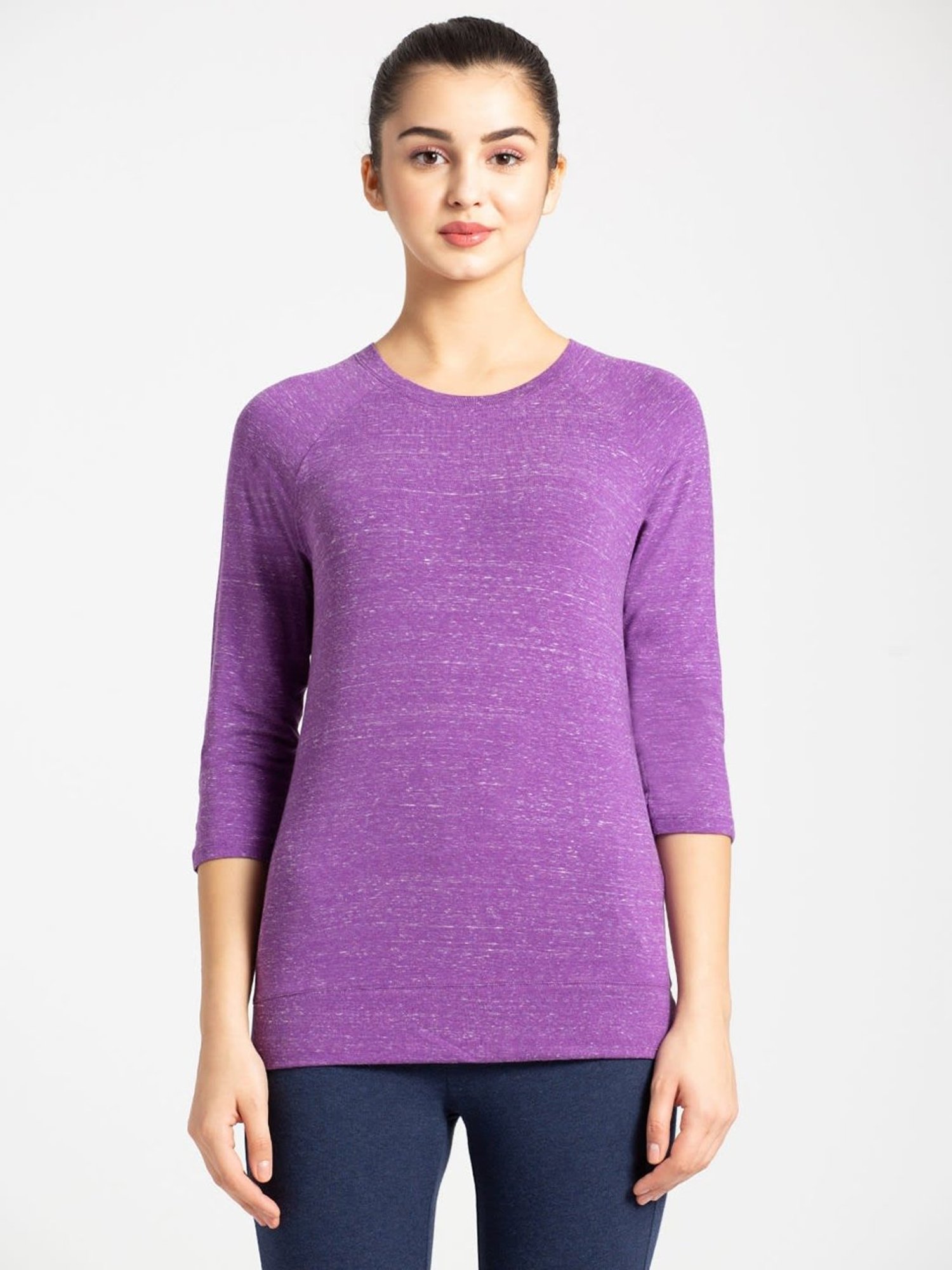 Jockey Purple Textured AW14 T-Shirt