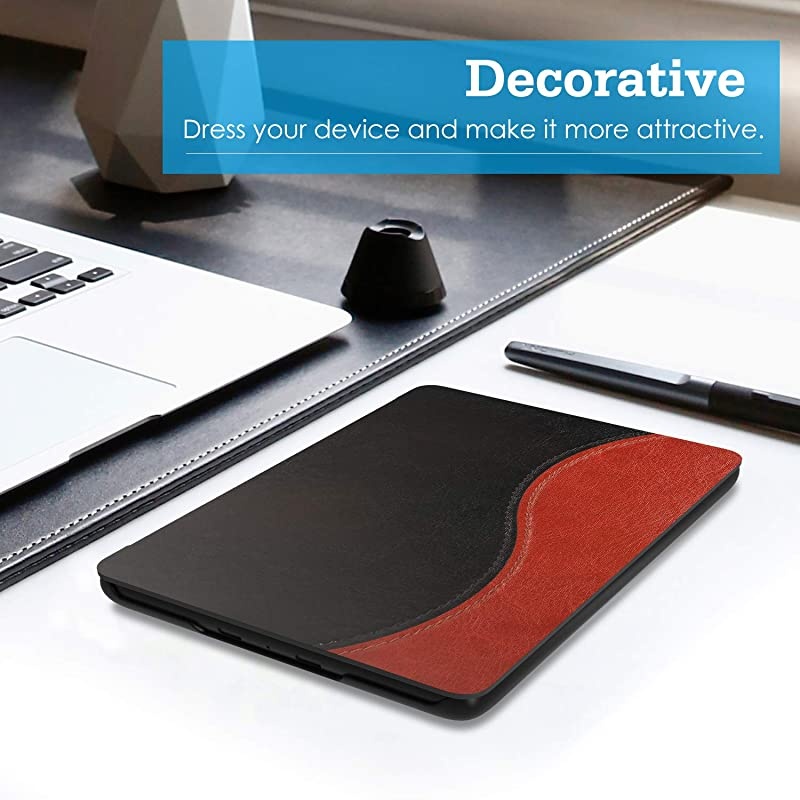 Case Compatible with AllNew Kindle 10th Generation 2019 Releases Light Thin Shell Tablet Screen Protector Smart Cover and Case with Auto SleepWake for EReader 2019 Black Brown