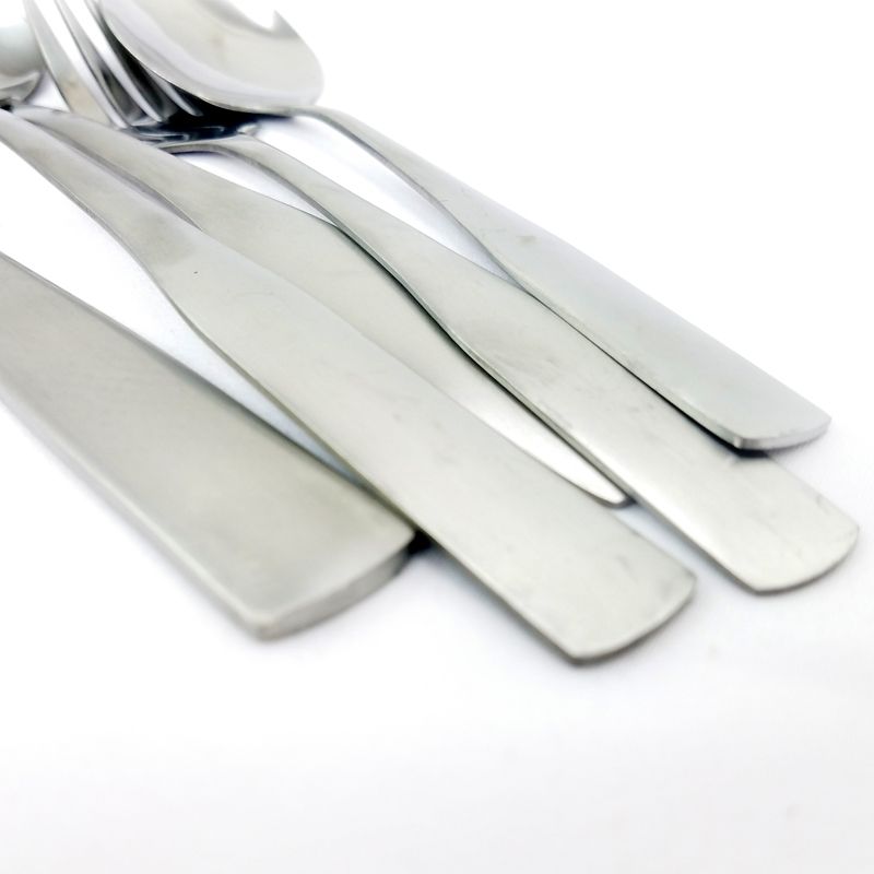 41pc Stainless Steel Zehira Frost Silverware Set - Cambridge Silversmiths