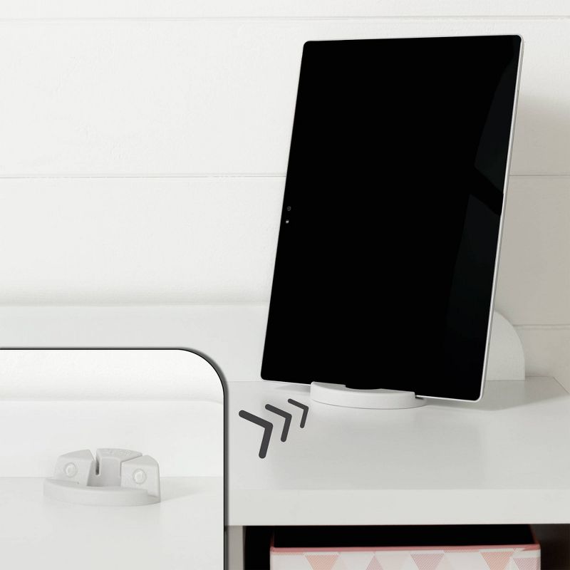 Tiara Makeup Desk Pure White - South Shore