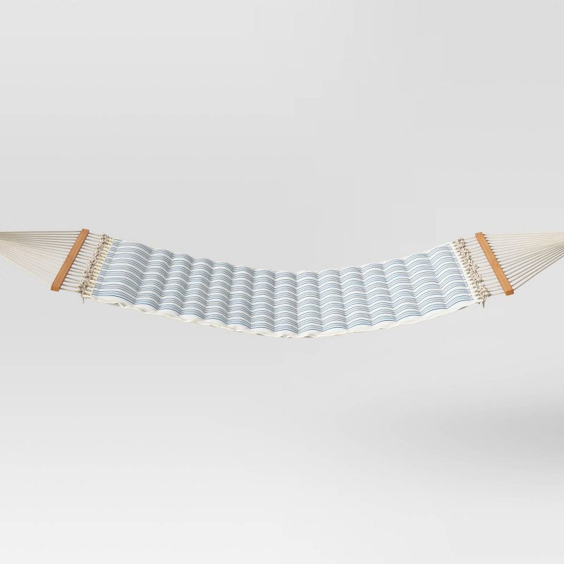 Pillowtop Hammock with Spreader Bar Navy Stripe - Threshold™