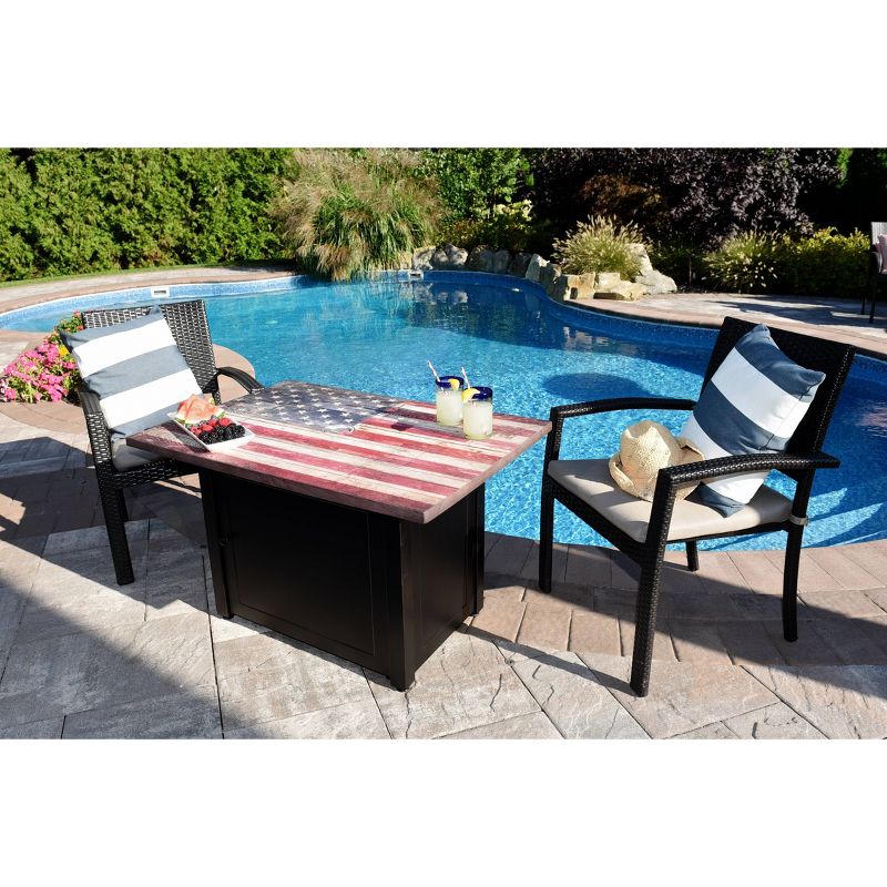 Americana 40"x28" Rectangular Gas Outdoor Fire Pit - Endless Summer