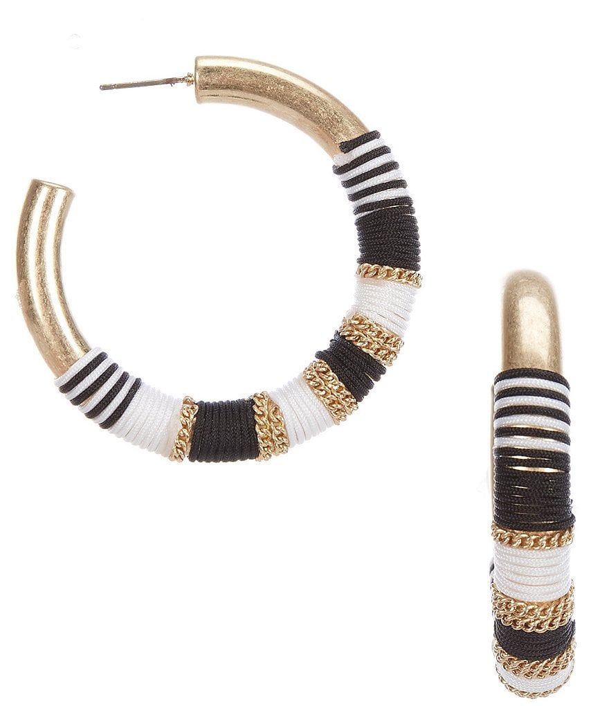 Southern Living Wrapped Hoop Earrings