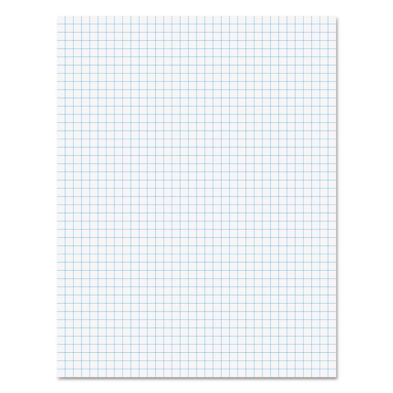 Ampad Quadrille Pads 4 Squares/Inch 8 1/2 x 11 White 50 Sheets 22030C