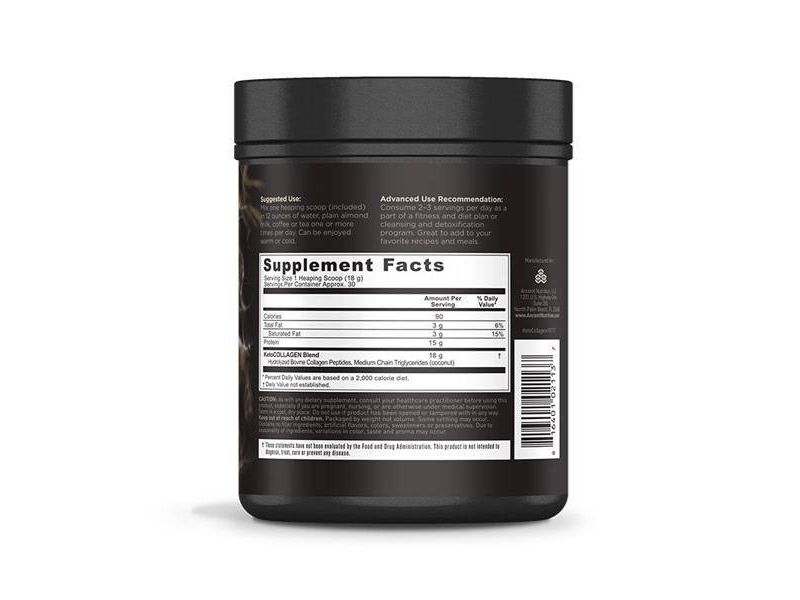 Ancient Nutrition KetoCOLLAGEN Protein Powder - 19oz