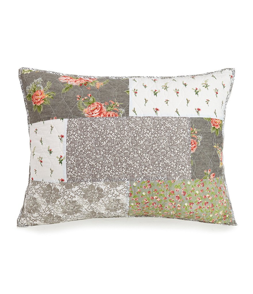Jessica Simpson Floribunda Pieced Vintage Floral Sham
