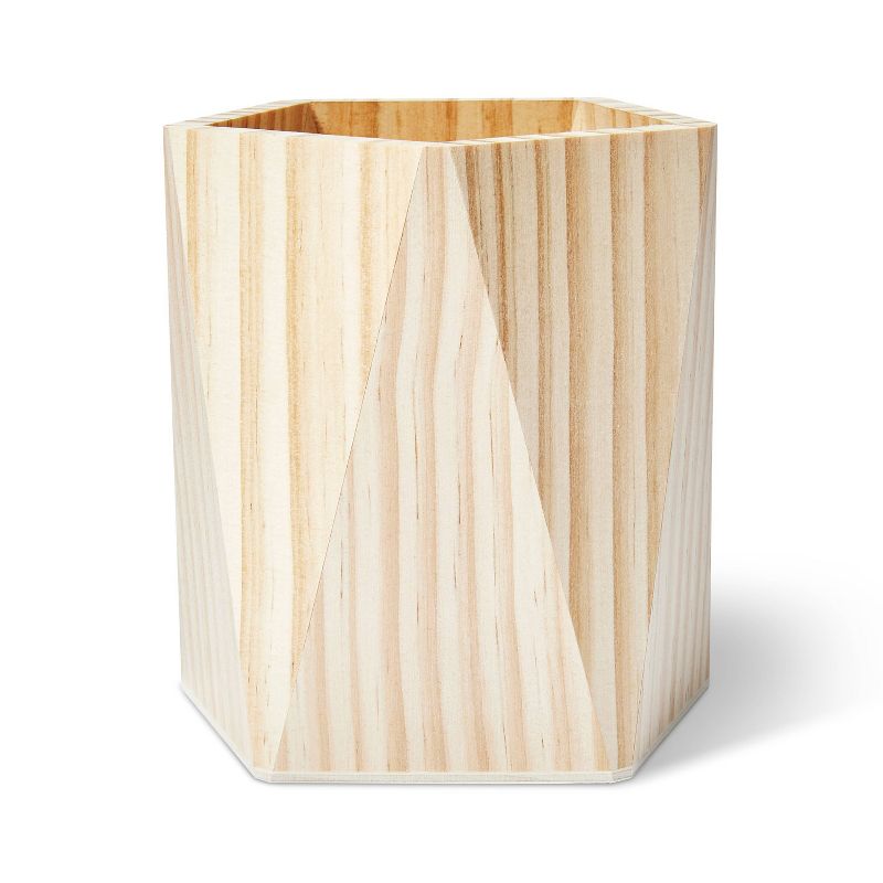 Geometric Wood Pencil Cup - Mondo Llama™