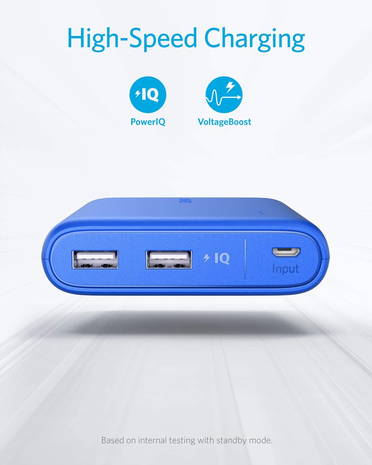 Power Bank, Anker PowerCore 13000 Portable Charger - Compact 13000mAh 2-Port with PowerIQ and VoltageBoost Technology for iPhone, iPad, Samsung Galaxy (Black)