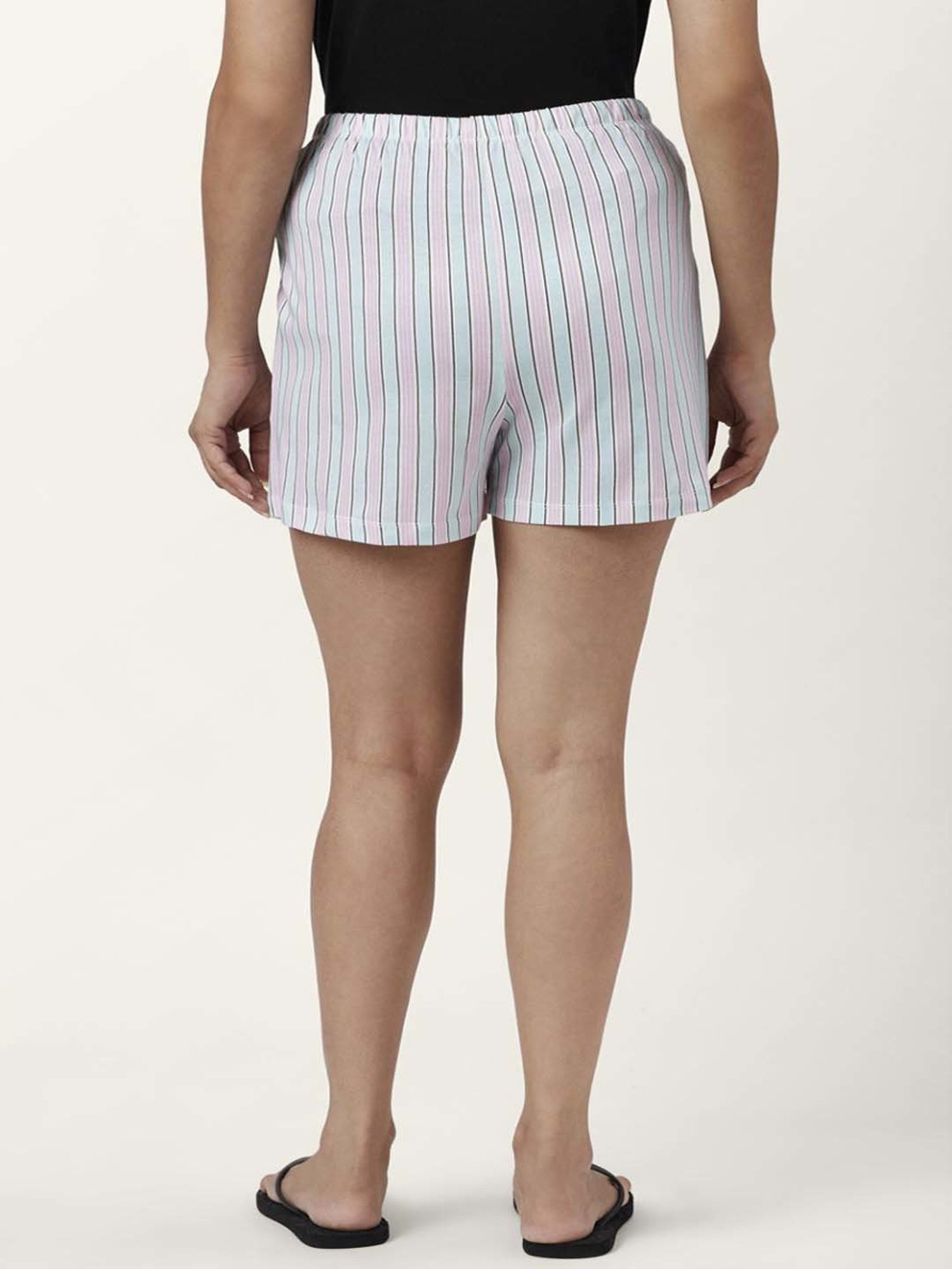 Dreamz by Pantaloons Peach White Cotton Printed Shorts