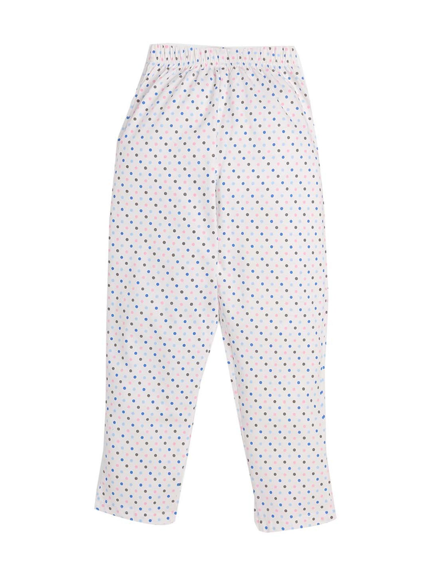 Todd N Teen Kids Blue Cotton Printed T-Shirt & Pyjamas