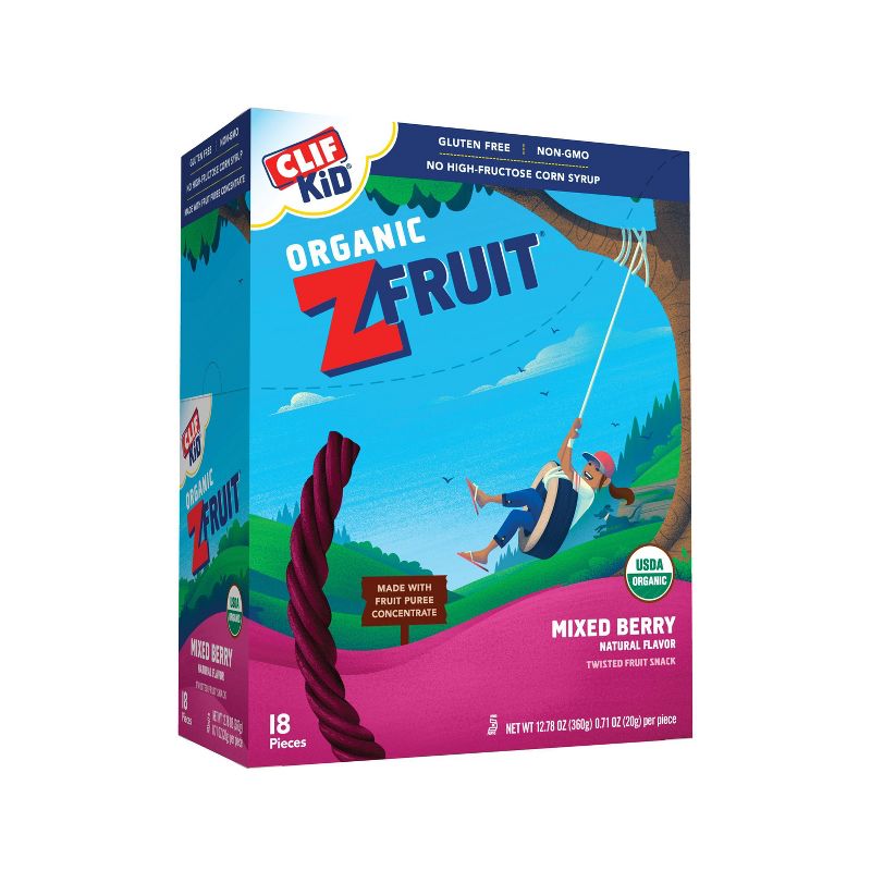 Clif Kid Organic ZFruit Rope Mixed Berry - 12.78oz/18ct
