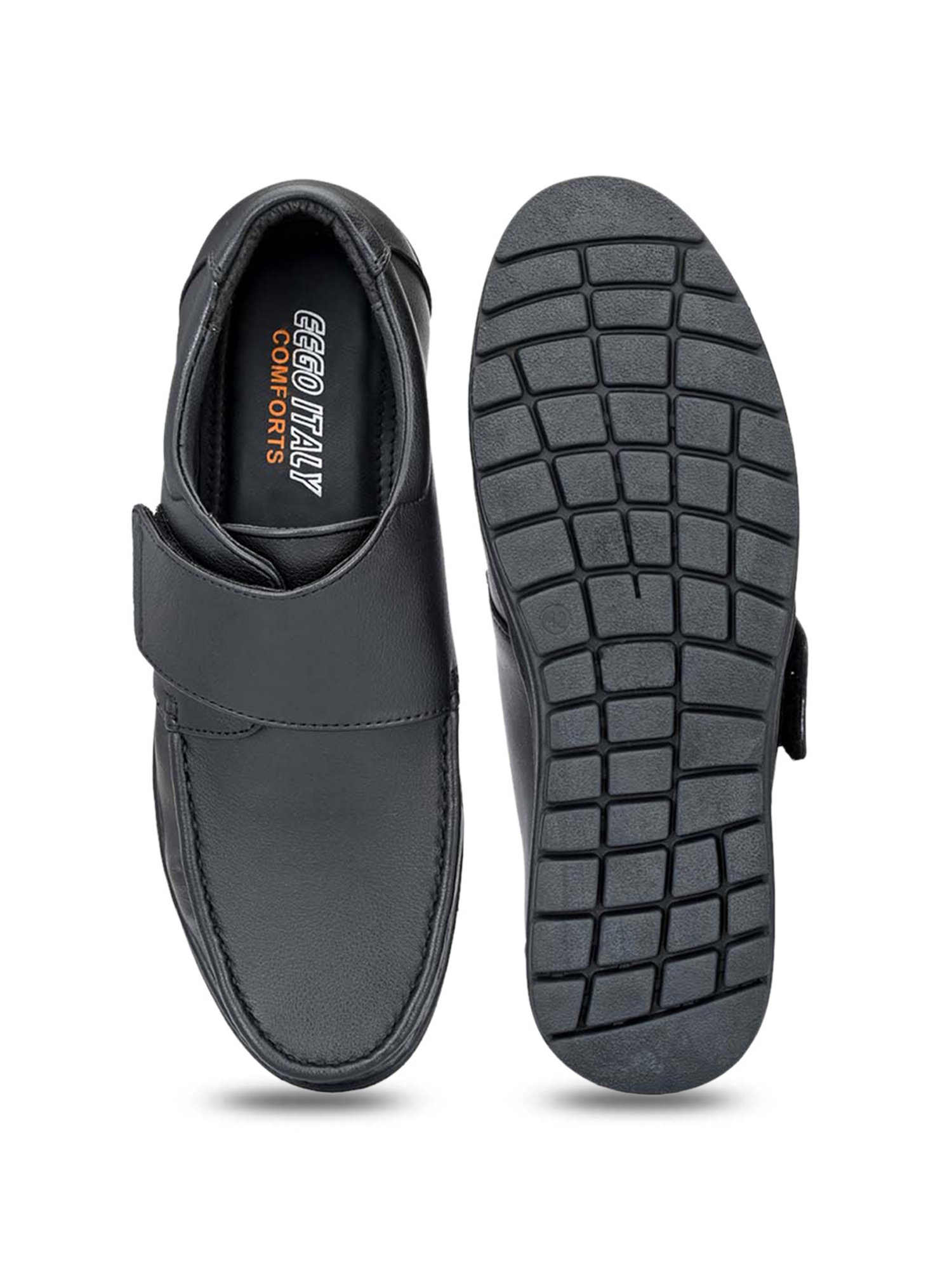 Eego Italy Men's Black Formal Loafers