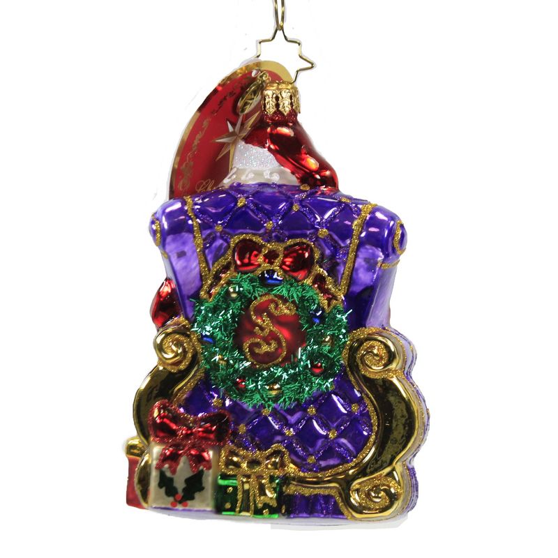 Christopher Radko 5.0" St Nick Christmas Visit Ornament Santa Department Store  -  Tree Ornaments