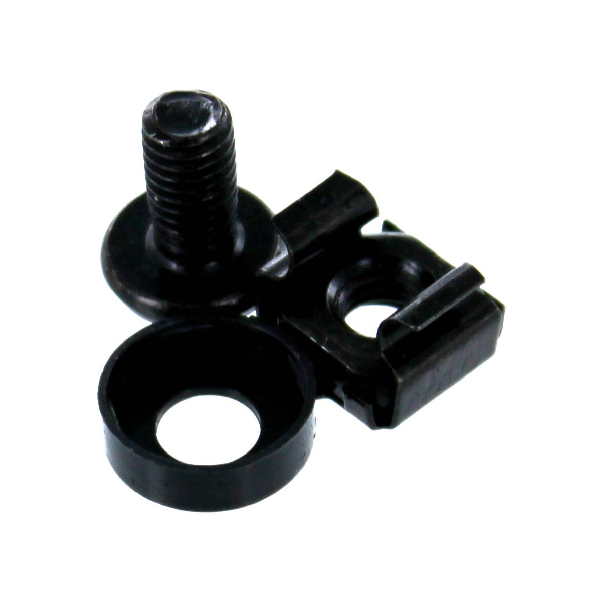 NavePoint 500 Pack Lot - M6 Rack Mount Cage Nuts & Screws w/Washers - Square Clips Server