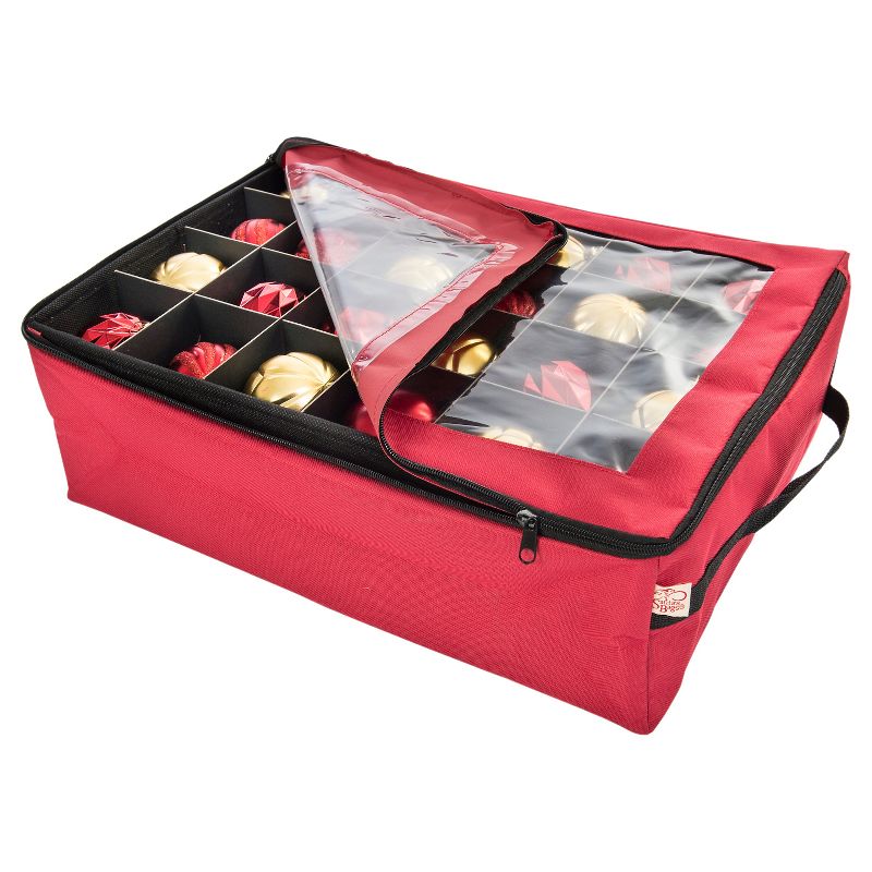 TreeKeeper Two-Tray Ornament Bag with Clear Top