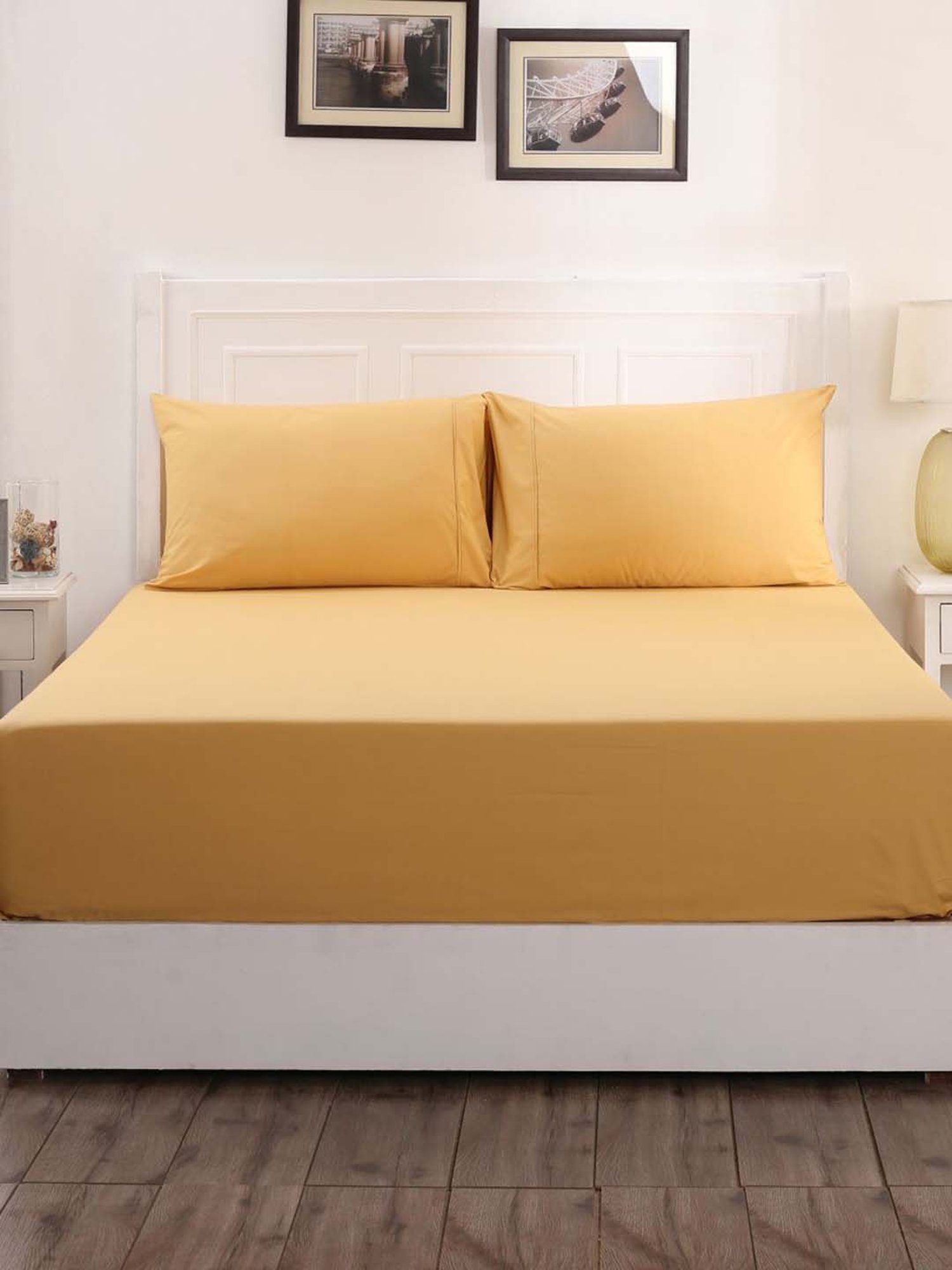 Maspar Golden Cotton 200 TC Bed Sheet Set
