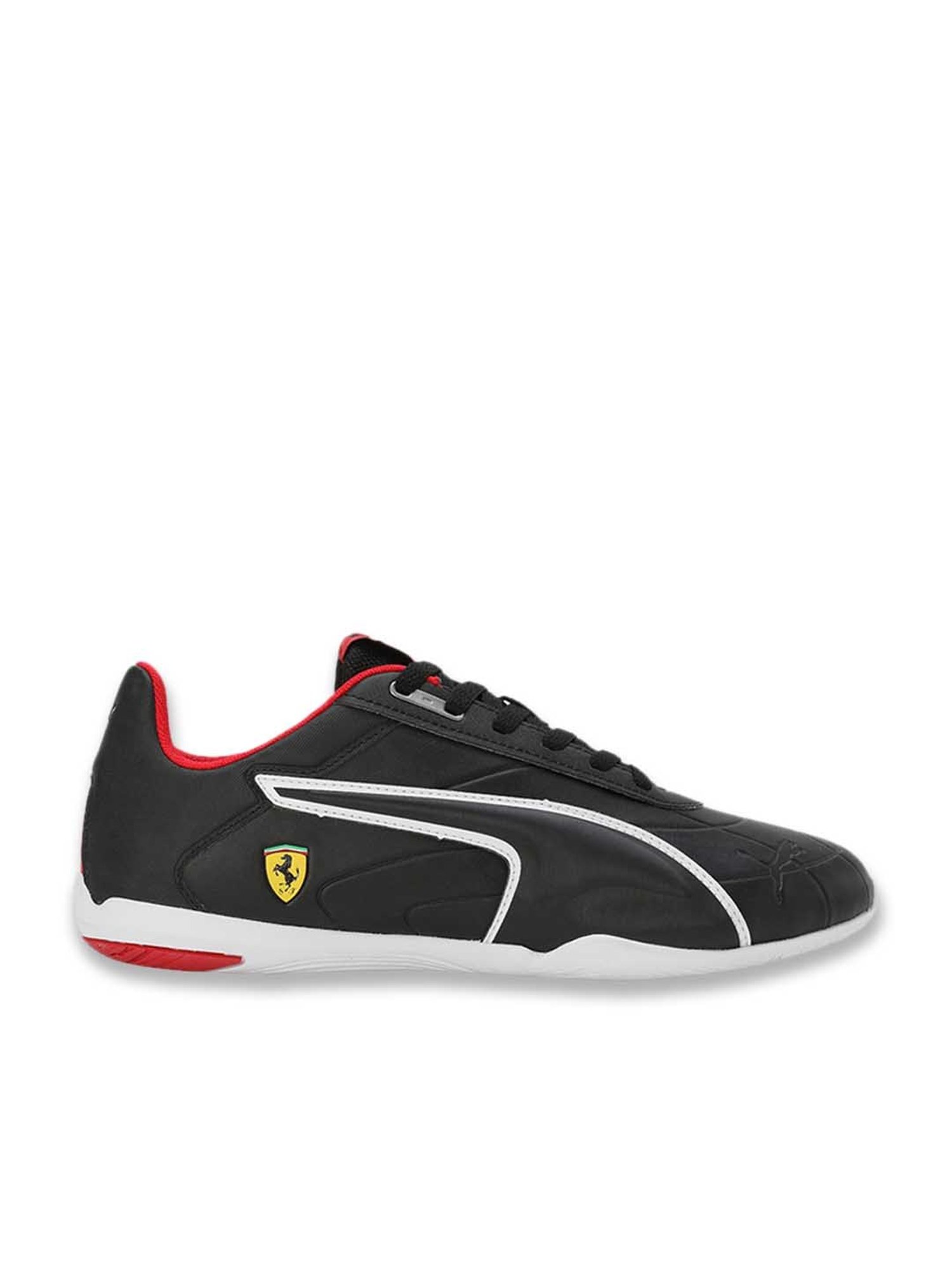 Puma Men's Scuderia Ferrari Tune Cat Black Casual Sneakers