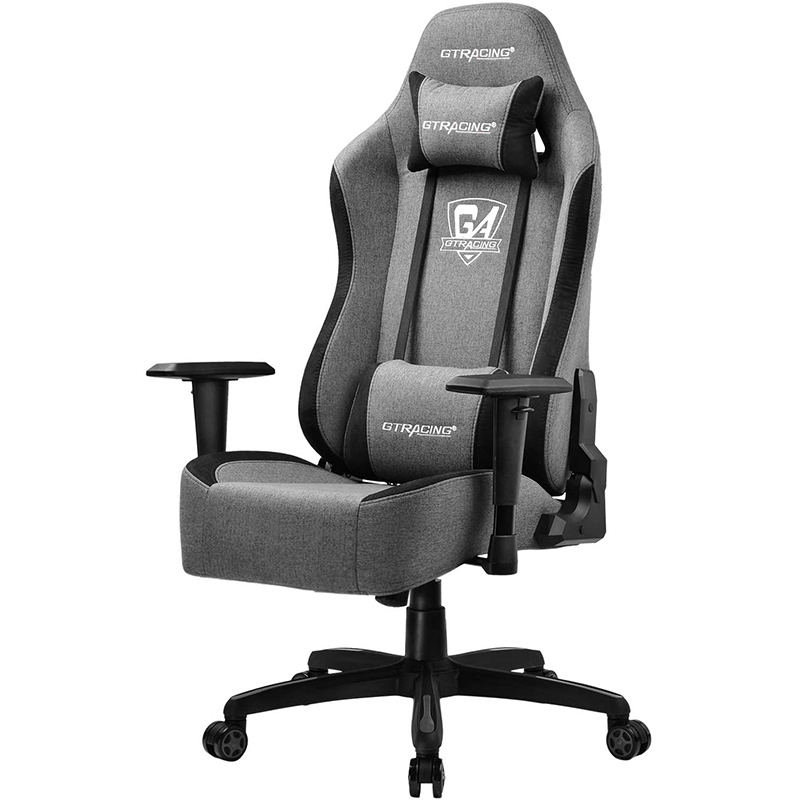 GTRACING Gaming Chair Office Chair High Back Fabric Computer Chair Desk Chair Pc Racing Executive Ergonomic Adjustable Swivel Task Chair and Headrest