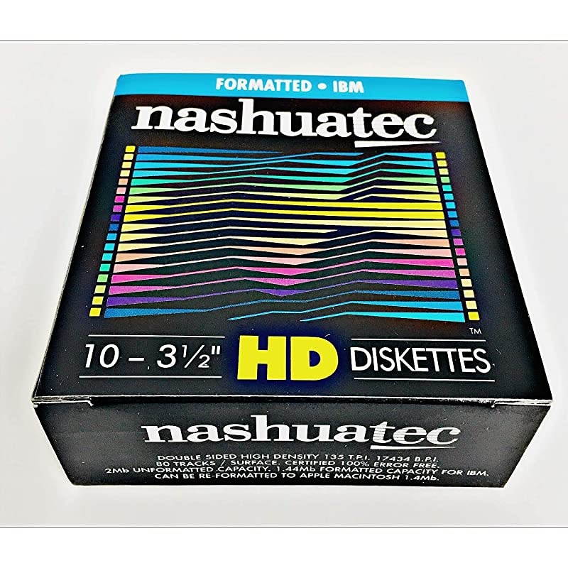 High Density HD 2Sided 35quot Diskette Formatted 10 Diskettes Per Pack For Storage Data
