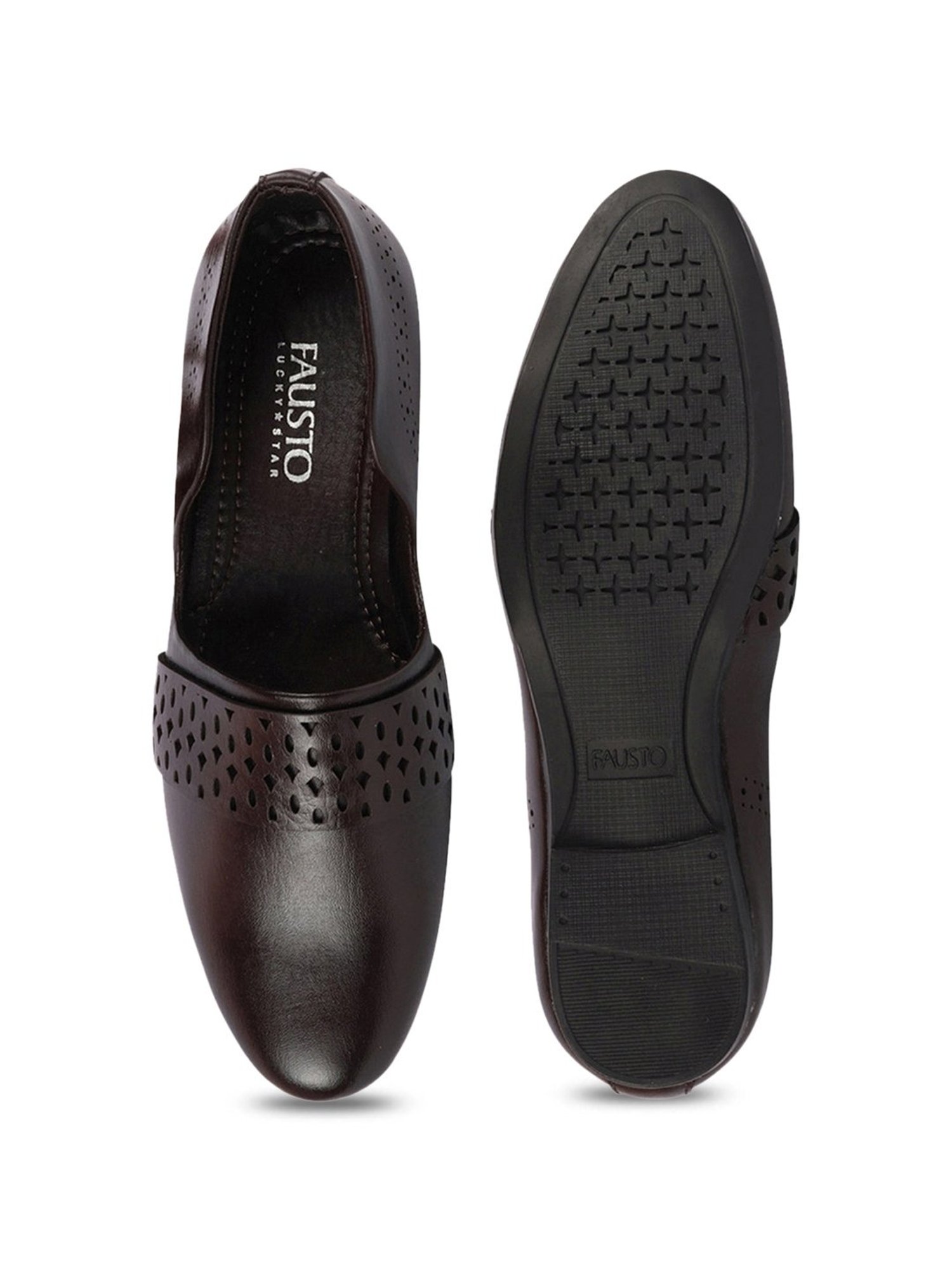 Walkway Men's Black Ethnic Juttis