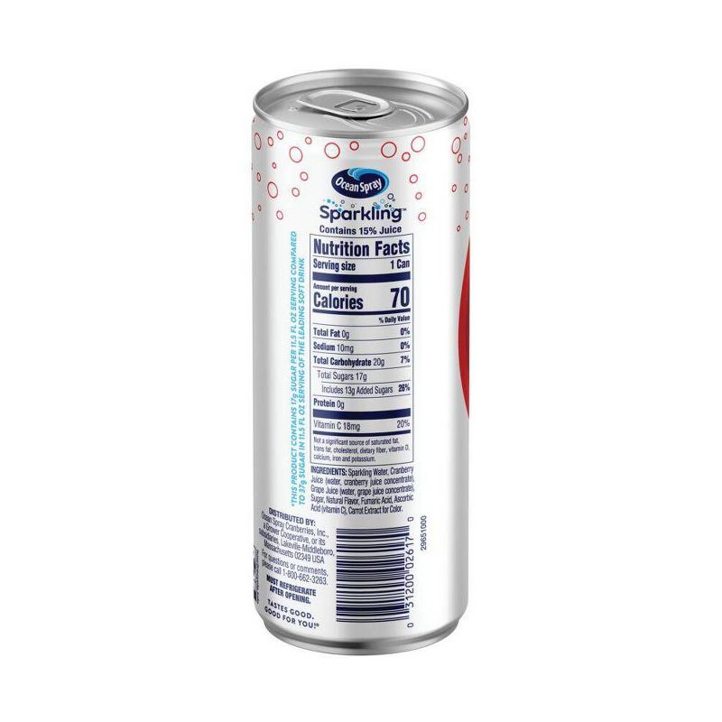 Ocean Spray Sparkling Cranberry Juice - 4pk/11.5 fl oz Cans