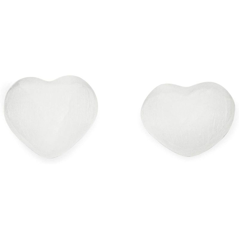 WellBrite 2 Pack Healing Crystals, Selenite Hearts, Home D'ecor (2 x 2.75 Inches)