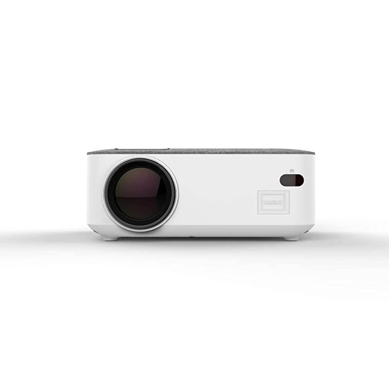 RPJ143WHITE 480p Home Theater Projector Supports 1080p wHDMI amp Bluetooth 50 Renewed