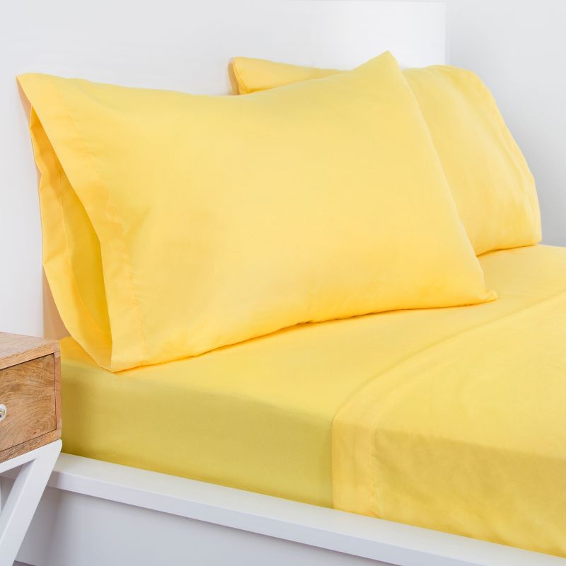 Full Microfiber Sheet Set Laser Lemon - Crayola