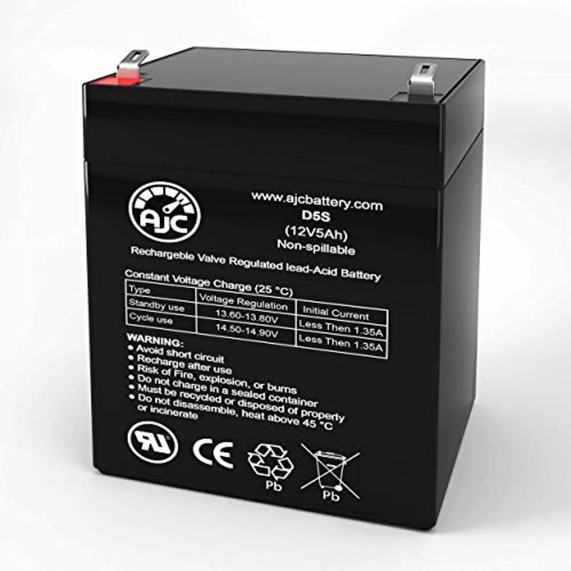 adt dsc pc1555mx 12v 5ah alarm battery - this is an ajc brand replacement