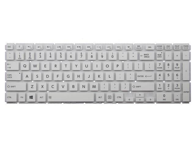 New Laptop replacement keyboard for Toshiba Satellite AEBLIU00020 MP-13R83us-9201 us layout white color