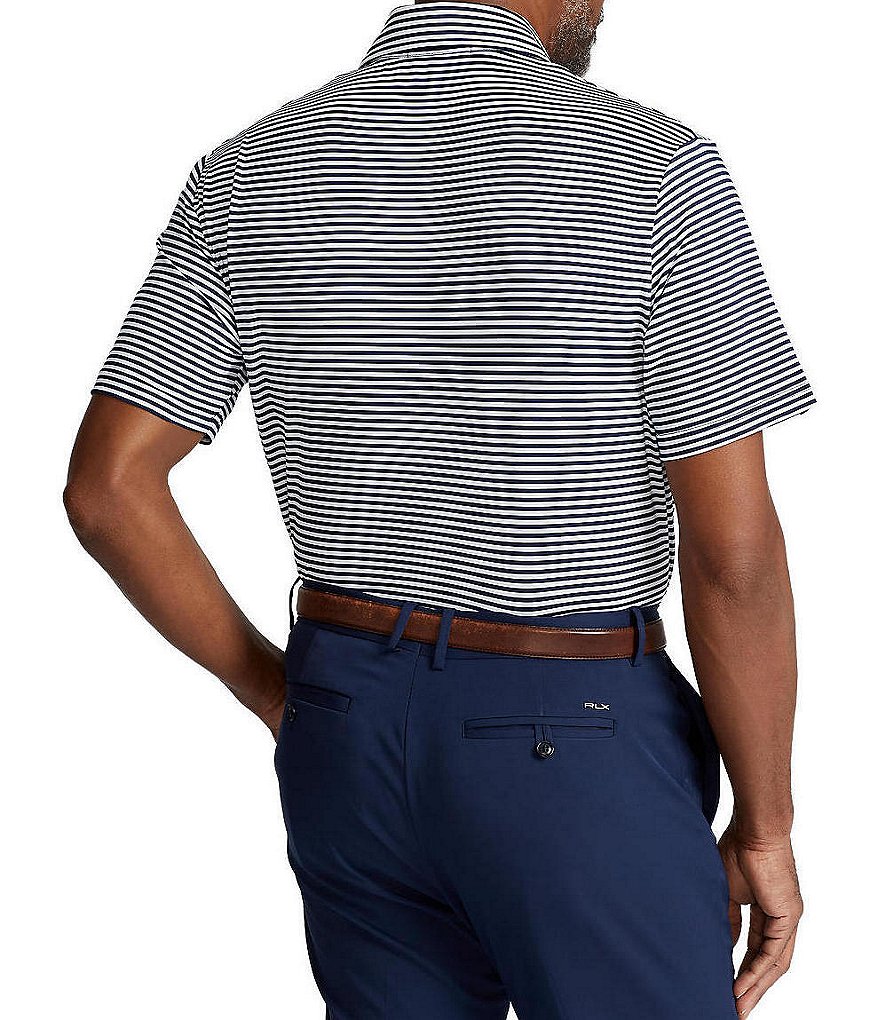 Polo Ralph Lauren RLX Golf Classic-Fit Stripe Performance Stretch Short-Sleeve Polo Shirt
