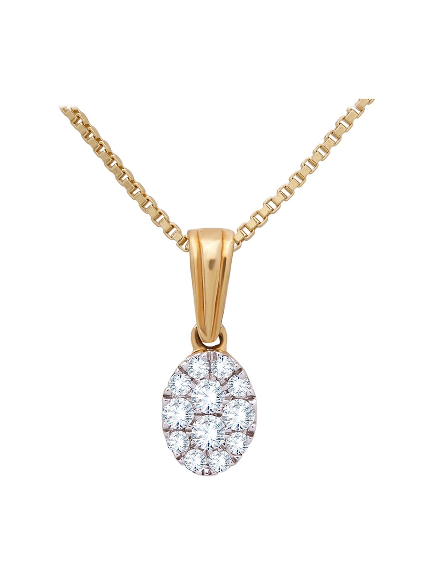 Waman Hari Pethe Jewellers 18k Gold & Diamond Pendant without Chain for Women