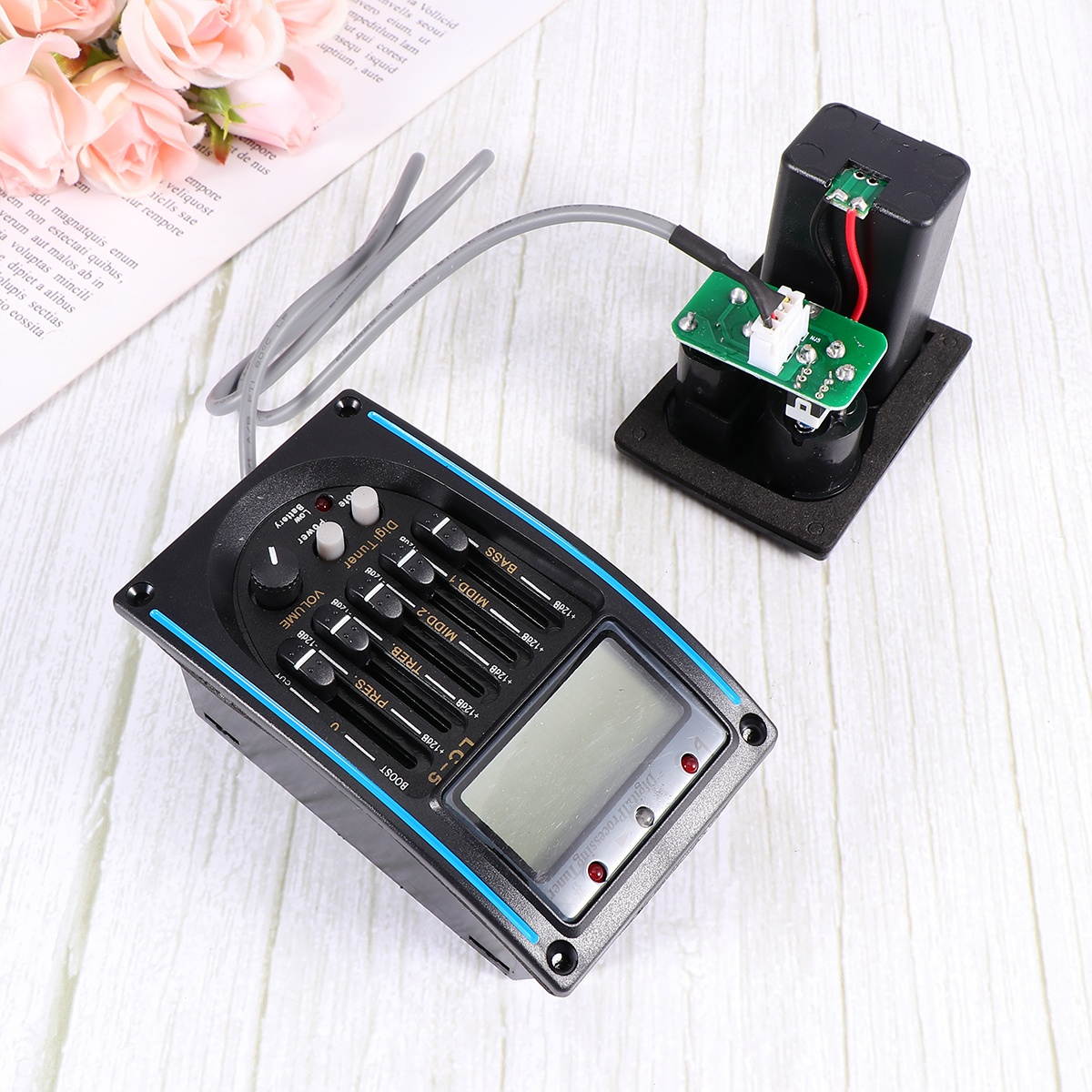 1PC Professional Sound Pickup Guitar LC-5 Pick-up Preamp Piezo Pickup Musical Instrument Supply