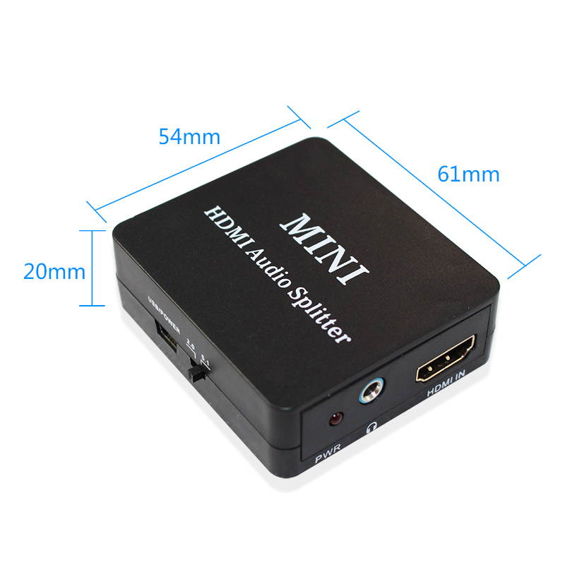 HDMI Audio Splitter Adapter 1080P HDMI Input aduio Splitter converter Adapter to hdmi audio with SPDIF+R/L Output Audio Video HDMI Converter