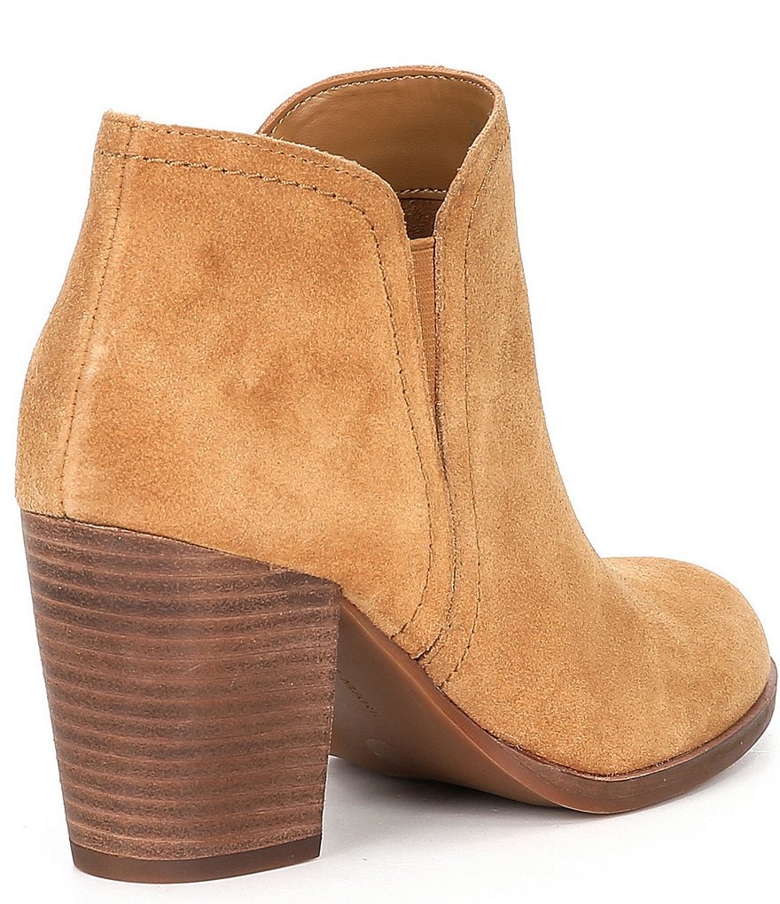 Alex Marie Gleneva Suede Chelsea Block Heel Booties