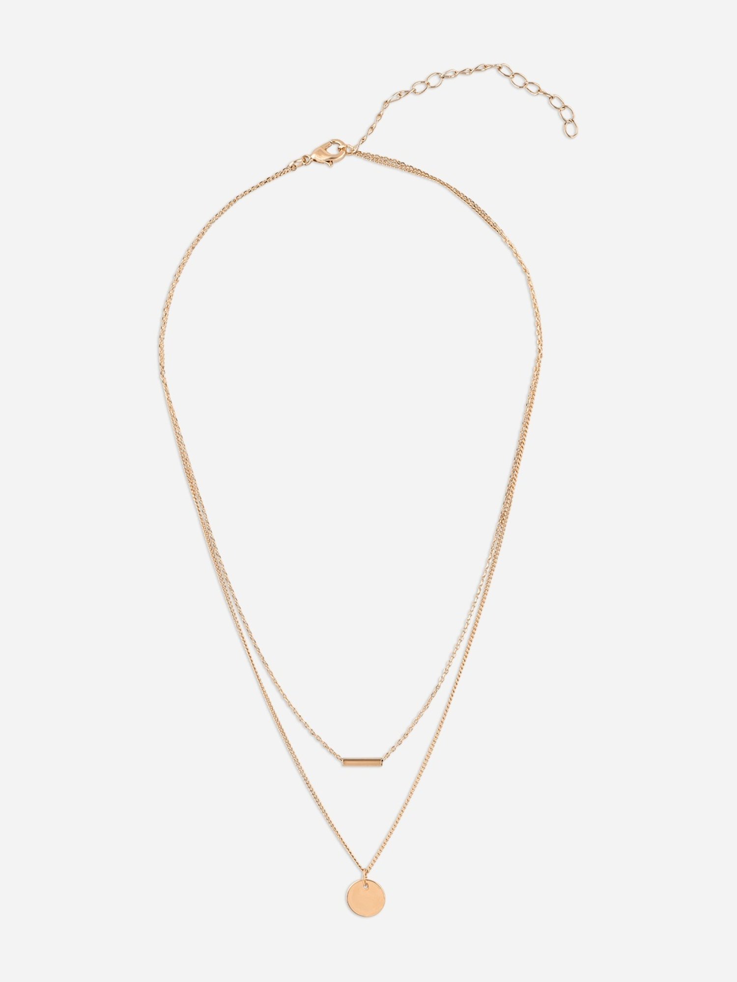 Toniq Gold-Plated Geometric Layered Necklace