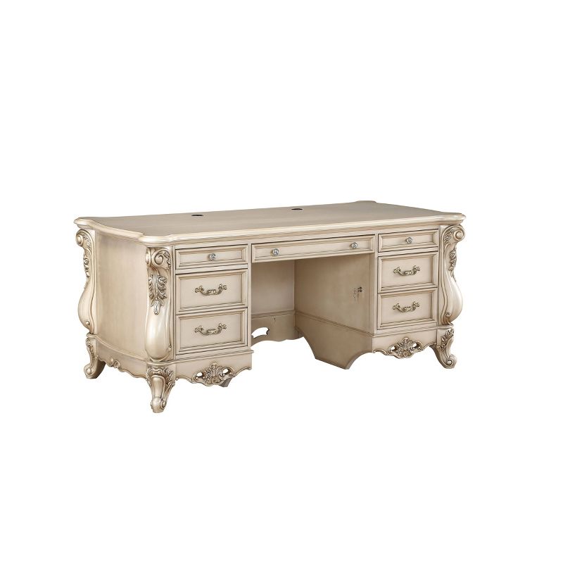 Gorsedd Executive Desk Antique White - Acme Furniture