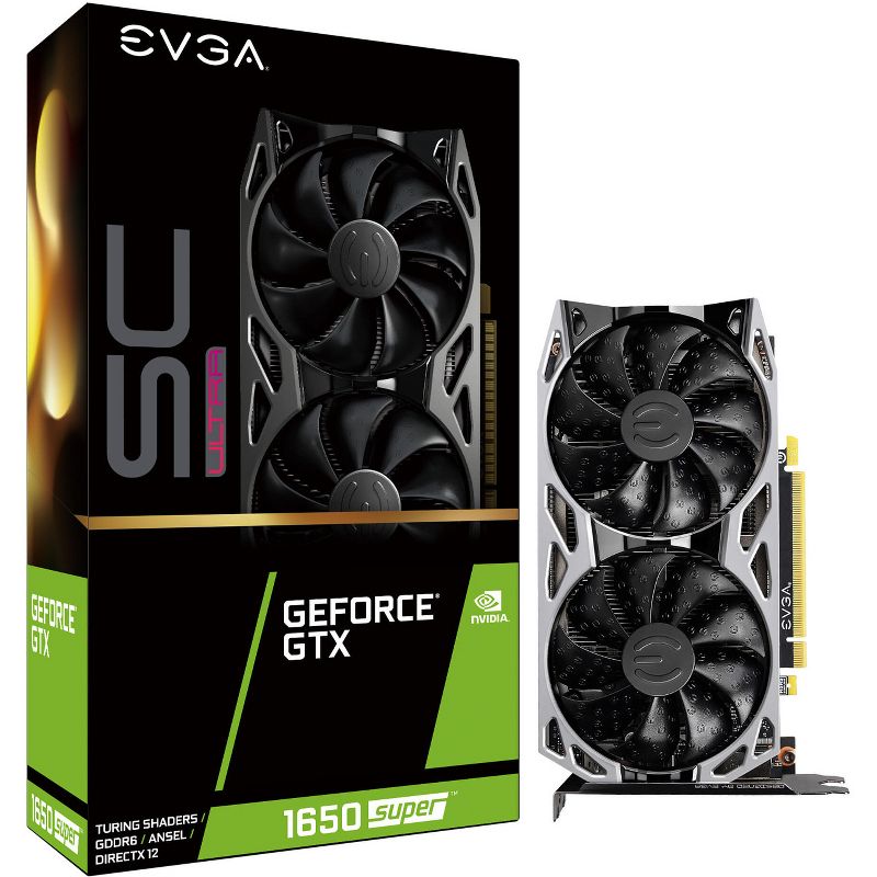 EVGA GeForce GTX 1650 SUPER Graphic Card - 4 GB GDDR6 - 128 bit Bus Width - DisplayPort - HDMI - DVI
