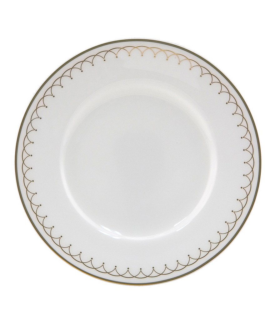 Nikko Lattice Gold Scalloped Bone China Bread & Butter Plate