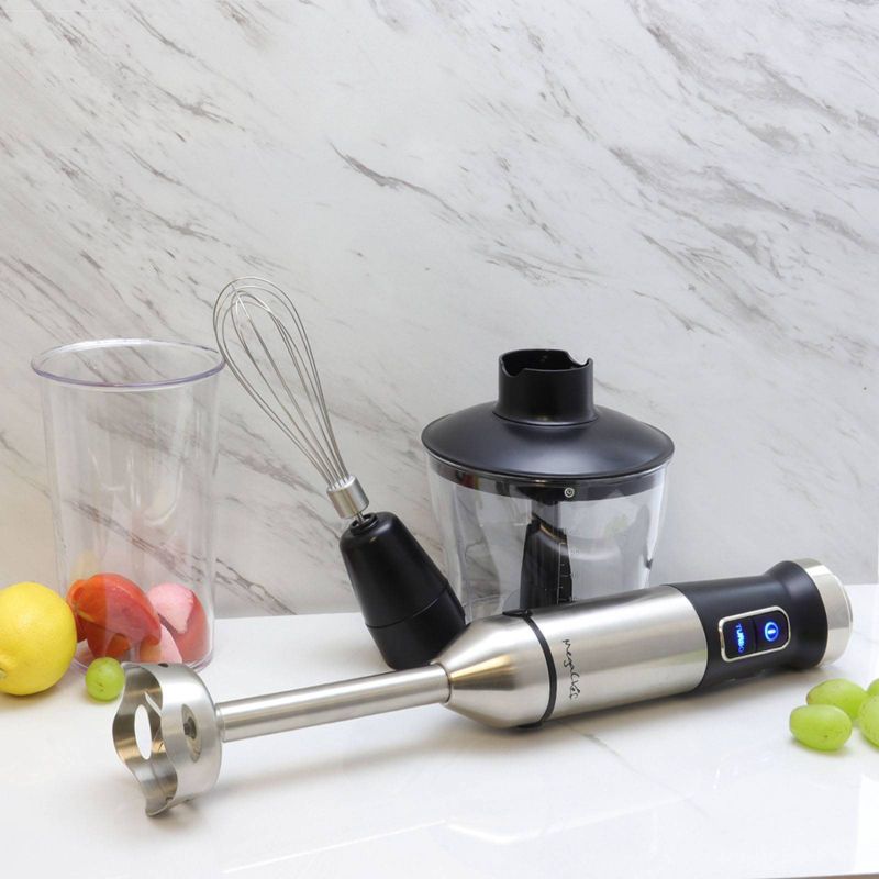 MegaChef 4-in-1 Multipurpose Immersion Hand Blender - Silver