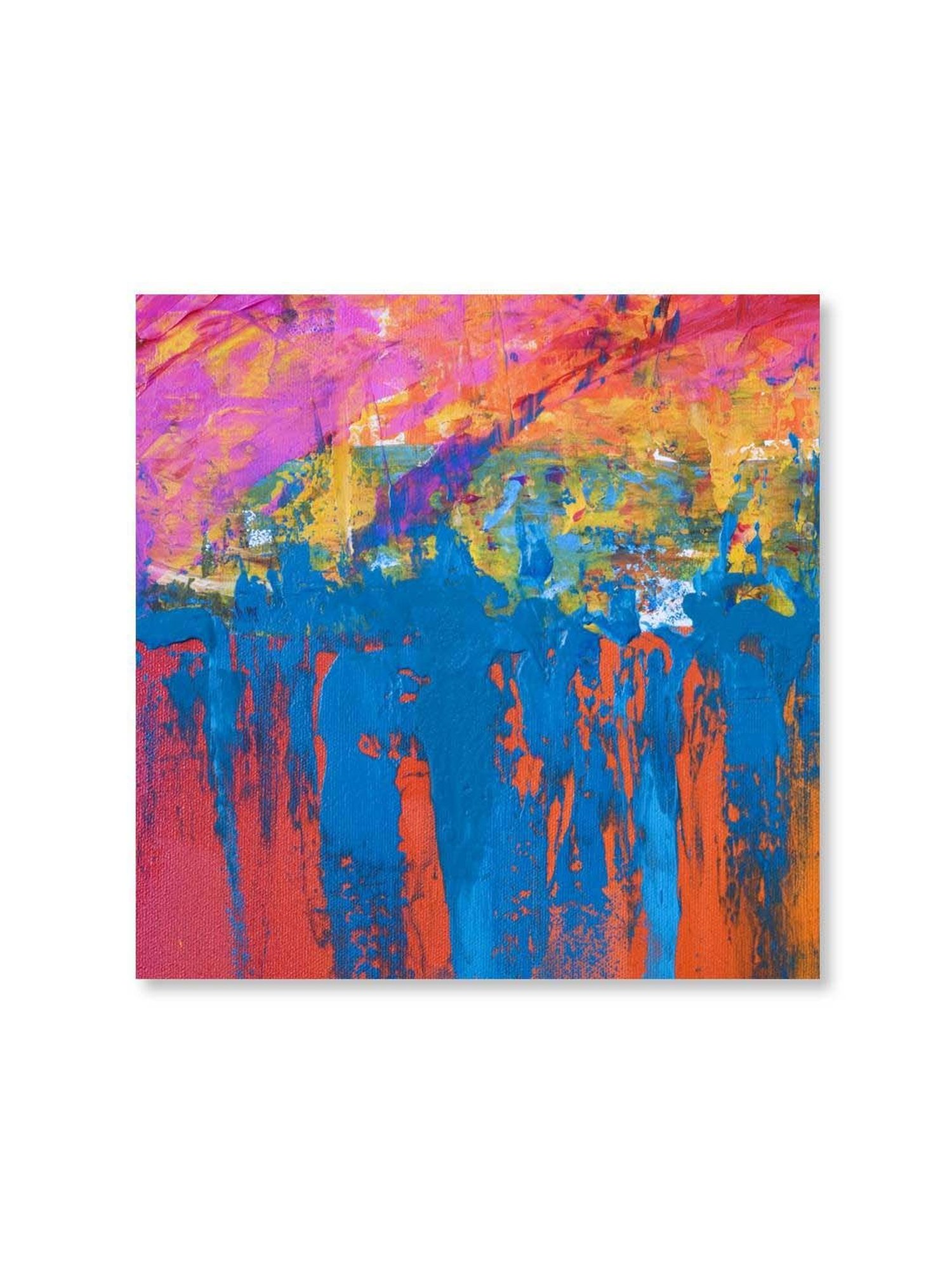 999store Multicolor Abstract Canvas Painting