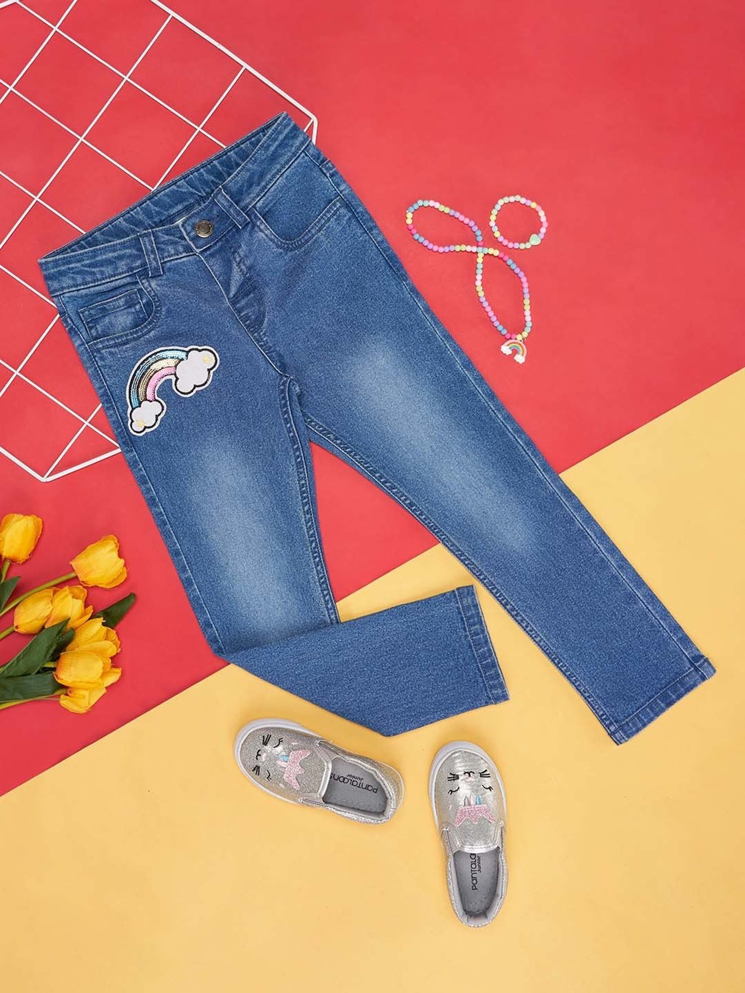 Girls ONLY Girls Black Flared Fit Jeans